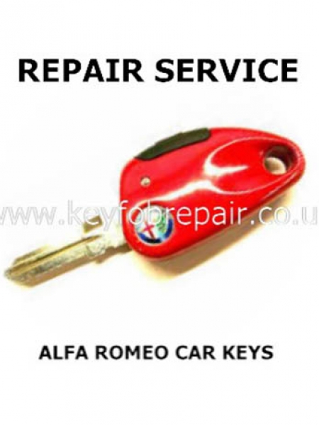Alfa Romeo Single Button Car Key Repair 146-156-166 Etc